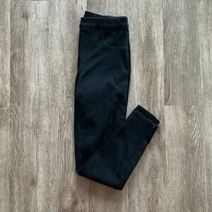 SPANX Skinny Ankle Jeans Black Size Medium 6-8 Pull On